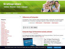 Tablet Screenshot of gratisproben.info